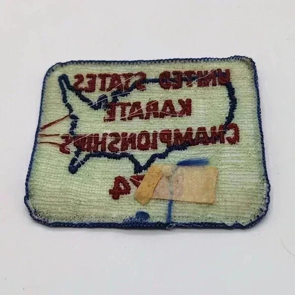 1974 United States Karate Championships original cloth patch 3in - Picture 2 of 3